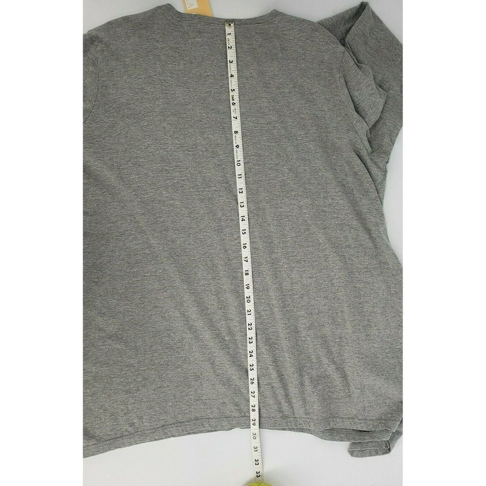 LA Cera Floral Embroidery Shirt Gray Long Sleeve - Picture 9 of 10